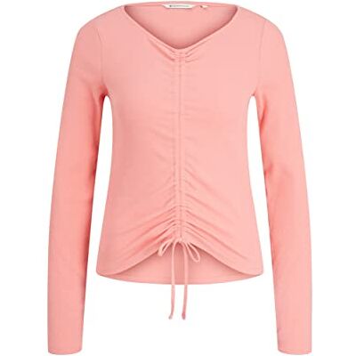 Tom Tailor Denim Dames Shirt met lange mouwen en 1034833, 15121 Peach Pink, S Tom Tailor Denim Dames Shirt met lange mouwen en 1034833, 15121 Peach Pink, S