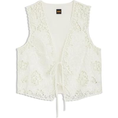 Boss Damesblouse, Open Wit 118, 32 Boss Damesblouse, Open Wit 118, 32