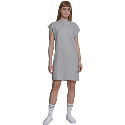Urban Classics Damesjurk met overgesneden schouders, shirtjurk voor vrouwen, turtle extended schouderjurk, verkrijgbaar in meer dan 10 kleuren, maten XS 5XL, grijs, XS Urban Classics Damesjurk met overgesneden schouders, shirtjurk voor vrouwen, turtle extended schouderjurk, verkrijgbaar in meer dan 10 kleuren, maten XS 5XL, grijs, XS