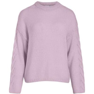 VILA Vimoyano L/S High Neck Knit Trui/Pb, Winsome Orchid, M VILA Vimoyano L/S High Neck Knit Trui/Pb, Winsome Orchid, M