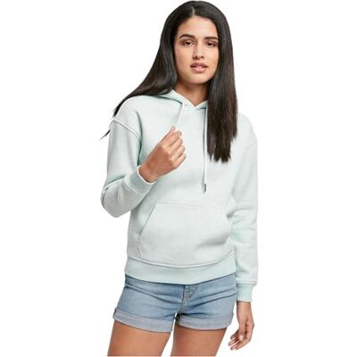 Urban Classics Damestrui met capuchon Color Melange Hoody, Basic sweatshirt met capuchon voor vrouwen in 2 kleuren, maten XS 5XL, aqua melange, 5XL Urban Classics Damestrui met capuchon Color Melange Hoody, Basic sweatshirt met capuchon voor vrouwen in 2 kleuren, maten XS 5XL, aqua melange, 5XL