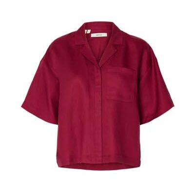 SELECTED WOMEN Slflyra 2/4 Boxy Linen Blend Shirt Noos, Anemone, 38 SELECTED WOMEN Slflyra 2/4 Boxy Linen Blend Shirt Noos, Anemone, 38