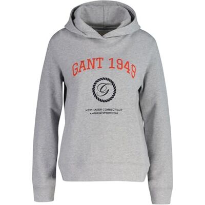 GANT Reg Crest Hoodie dames Sweatshirt met capuchon GANT Reg Crest Hoodie dames Sweatshirt met capuchon