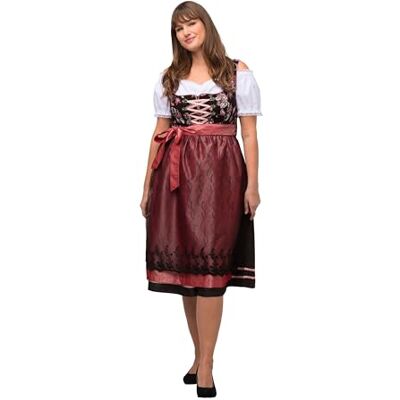 Ulla Popken Dames Dirndl Clara zwarte jurk, zwart, 58 Ulla Popken Dames Dirndl Clara zwarte jurk, zwart, 58