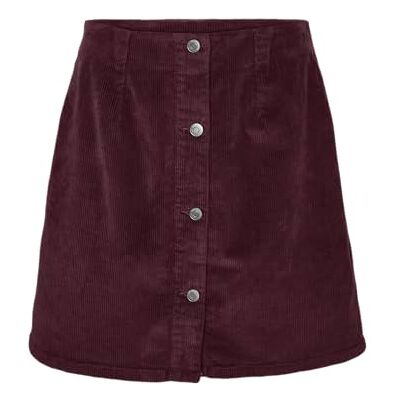 VERO MODA VMEtta Corduroy minirok voor dames, korte corduroy rok met zichtbare knoopsluiting VERO MODA VMEtta Corduroy minirok voor dames, korte corduroy rok met zichtbare knoopsluiting