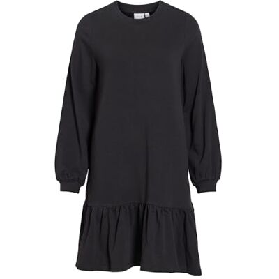 VILA Dames Viharisa Open O-hals L/S Jurk/Pb, Black Beauty, XS, Zwarte Schoonheid, XS VILA Dames Viharisa Open O-hals L/S Jurk/Pb, Black Beauty, XS, Zwarte Schoonheid, XS