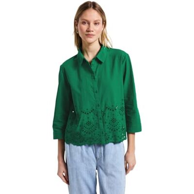 Street One Damesblouse met borduurwerk, glowing green, 34 Street One Damesblouse met borduurwerk, glowing green, 34