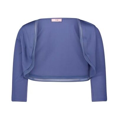 Vera Mont Bolero-jas voor dames, nauwsluitend, blauw (stone blue), 34 Vera Mont Bolero-jas voor dames, nauwsluitend, blauw (stone blue), 34