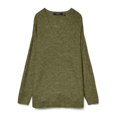 VERO MODA Vmcrewlefile Ls V-hals blouse Noos, Capulet Olive, XS VERO MODA Vmcrewlefile Ls V-hals blouse Noos, Capulet Olive, XS