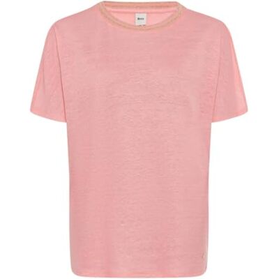 Brax Style Caelen linnen shirt met korte mouwen, 46 Neon Peach, 38 Brax Style Caelen linnen shirt met korte mouwen, 46 Neon Peach, 38