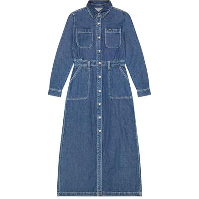 Lee Maxi Denim Utility Dress dames Casual jurk Lee Maxi Denim Utility Dress dames Casual jurk
