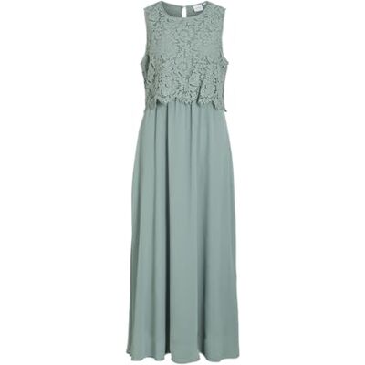 VILA Dames Vimilina Lace Dress-Noos/Dc, Green Milieu, 40 VILA Dames Vimilina Lace Dress-Noos/Dc, Green Milieu, 40