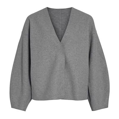 VILA Vijuice Loose L/S Jacket Noos, Medium grijs (grey melange), numeric_38 VILA Vijuice Loose L/S Jacket Noos, Medium grijs (grey melange), numeric_38