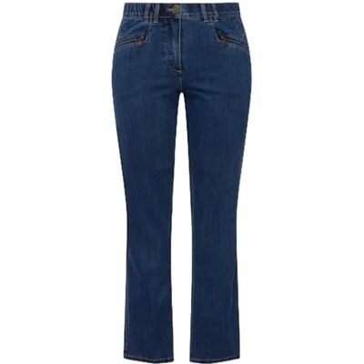 Ulla Popken Dames grote maten plus size jeans mony, conische pijpen, zakken met ritssluiting blue denim 42 808812902-42, Blauwe jeansstof., 32W x 32L Ulla Popken Dames grote maten plus size jeans mony, conische pijpen, zakken met ritssluiting blue denim 42 808812902-42, Blauwe jeansstof., 32W x 32L