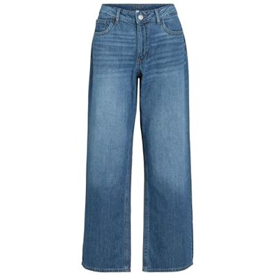 VILA Dames Female Fit Mid-Waist Vipalma Rw Wide Jeans MBD Pal251-Noos, blauw (medium blue denim), 38W / 32L VILA Dames Female Fit Mid-Waist Vipalma Rw Wide Jeans MBD Pal251-Noos, blauw (medium blue denim), 38W / 32L