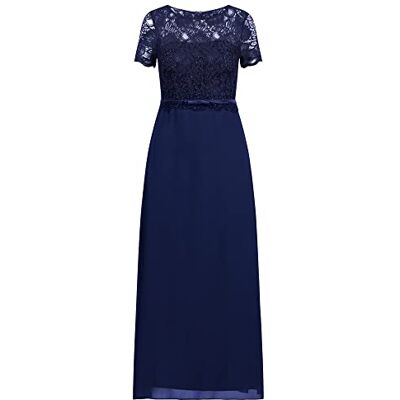 ApartFashion Damesjurk, casual avondjurk, marineblauw, normaal, navy, XS ApartFashion Damesjurk, casual avondjurk, marineblauw, normaal, navy, XS