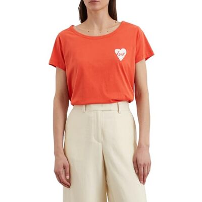 Marc O'Polo Marc OPolo dames T-shirt van biologisch katoen met boothals, 323 gr, XS Marc O'Polo Marc OPolo dames T-shirt van biologisch katoen met boothals, 323 gr, XS