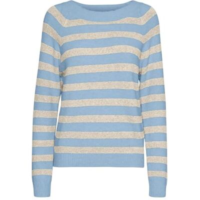 VERO MODA Vmdoffy Ls O-Neck Blouse Ga Noos, Cashmere Blue, S VERO MODA Vmdoffy Ls O-Neck Blouse Ga Noos, Cashmere Blue, S