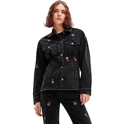 Desigual Jacket_arkansas dames Dames denim trucker-jas Desigual Jacket_arkansas dames Dames denim trucker-jas