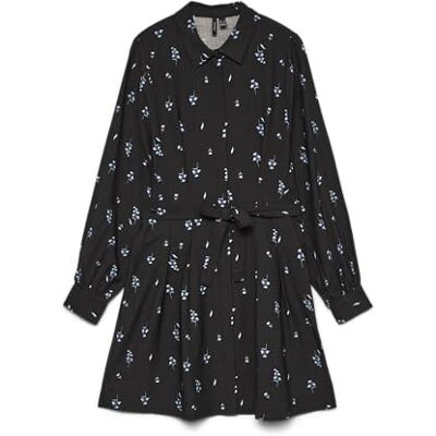 VERO MODA Vmsonja Polly LS Short Dress Wvn Ga, zwart, L dames, Zwart, L VERO MODA Vmsonja Polly LS Short Dress Wvn Ga, zwart, L dames, Zwart, L
