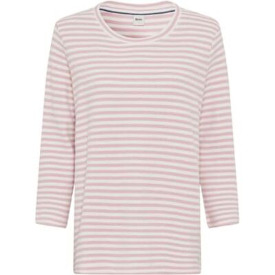 Brax Style.Bonnie Cotton Structure Stripe T-shirt voor dames, 47 Blush, 38 Brax Style.Bonnie Cotton Structure Stripe T-shirt voor dames, 47 Blush, 38