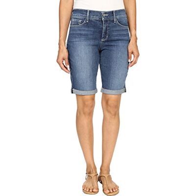 NYDJ Women's Petite Briella Shorts in Stretch Indigo Denim, Heyburn, 16 Petite NYDJ Women's Petite Briella Shorts in Stretch Indigo Denim, Heyburn, 16 Petite