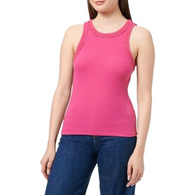VILA Vibabia O-Neck S/L Top, cabaret, L VILA Vibabia O-Neck S/L Top, cabaret, L