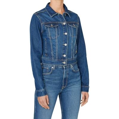 Pepe Jeans SLIM JACKET Damesjas, blauw (Denim-4A2), XS, Blauw (Denim-4A2), XS Pepe Jeans SLIM JACKET Damesjas, blauw (Denim-4A2), XS, Blauw (Denim-4A2), XS