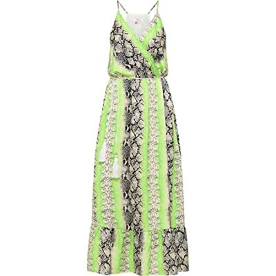 IKITA Dames maxi-jurk met slangenprint 19323116-IK01, GROEN meerkleurig, M, Maxi-jurk met slangenprint, M IKITA Dames maxi-jurk met slangenprint 19323116-IK01, GROEN meerkleurig, M, Maxi-jurk met slangenprint, M