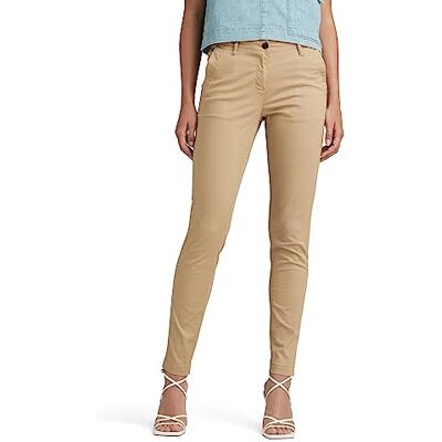 G-STAR RAW dames Chino Bronson Mid Waist Black Skinny Chino G-STAR RAW dames Chino Bronson Mid Waist Black Skinny Chino