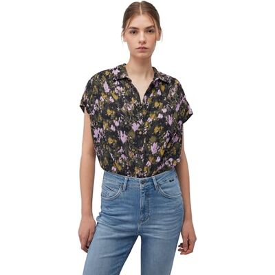 Mavi Damesshirt met korte mouwen, kaki, bloemenprint, L, Kaki Floral Camo Print, L Mavi Damesshirt met korte mouwen, kaki, bloemenprint, L, Kaki Floral Camo Print, L