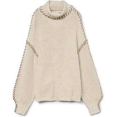 VERO MODA Vrouwelijke gebreide trui VMNEWCREAM trui, berk, M VERO MODA Vrouwelijke gebreide trui VMNEWCREAM trui, berk, M
