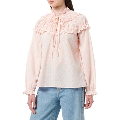 DreiMaster Vintage Damesblouse, lichtroze, S DreiMaster Vintage Damesblouse, lichtroze, S