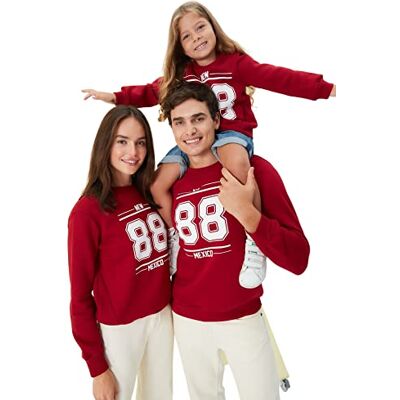 Trendyol Sweatshirt - Bordeau - Regular fit - vrouw - S Trendyol Sweatshirt - Bordeau - Regular fit - vrouw - S