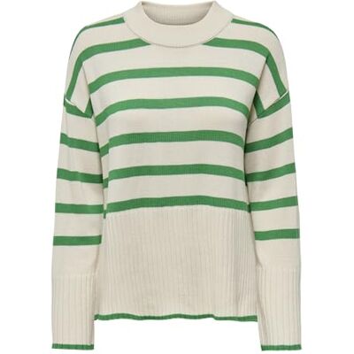 ONLY Onlhella Ls Loose Striped O-hals Cc Knt dames Pullover trui ONLY Onlhella Ls Loose Striped O-hals Cc Knt dames Pullover trui