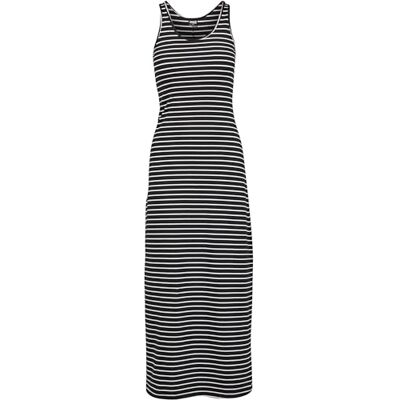 Urban Classics Damesjurk, lange racerback jurk, zomerjurk voor vrouwen in vele kleuren, maten XS 5XL, zwart/wit, 4XL Urban Classics Damesjurk, lange racerback jurk, zomerjurk voor vrouwen in vele kleuren, maten XS 5XL, zwart/wit, 4XL
