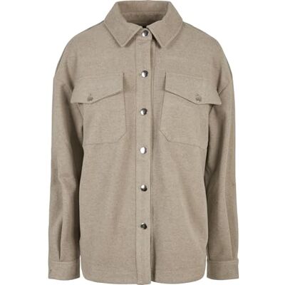Urban Classics Dames Dames Classic Overshirt, lichtdaupe, 3XL Urban Classics Dames Dames Classic Overshirt, lichtdaupe, 3XL