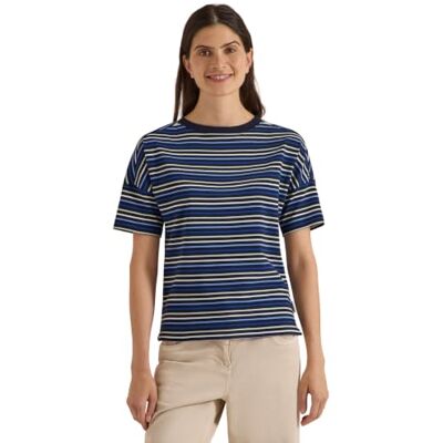 Cecil T-shirt met veelkleurige strepen urban donkerblauw M Cecil T-shirt met veelkleurige strepen urban donkerblauw M