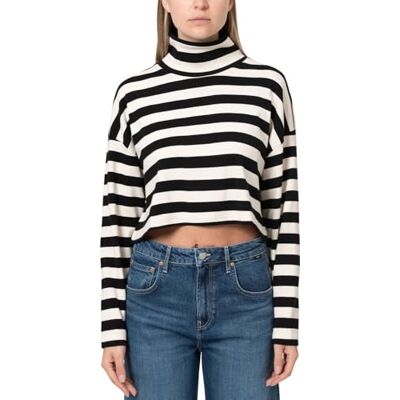 Mavi High Collar Jersey dames Shirt met lange Mavi High Collar Jersey dames Shirt met lange