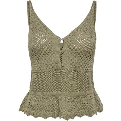 ONLY Onllison SL Peplum Top Knt, zeemeermin, L, dames ONLY Onllison SL Peplum Top Knt, zeemeermin, L, dames