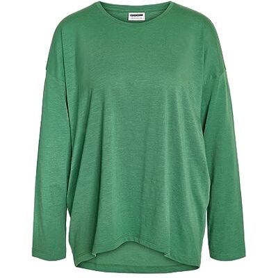 NOISY MAY Dames Effen Lange Mouw Shirt Losse Basic Stretch Trui Ronde Hals Top NMMATHILDE NOISY MAY Dames Effen Lange Mouw Shirt Losse Basic Stretch Trui Ronde Hals Top NMMATHILDE