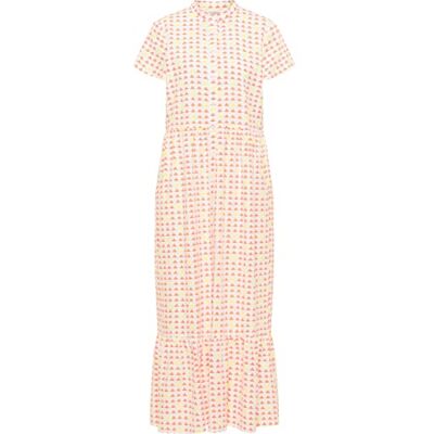 SIDONA Dames maxi-jurk met allover-print 19323122-SI01, oranje, XS, Maxi-jurk met allover-print, XS SIDONA Dames maxi-jurk met allover-print 19323122-SI01, oranje, XS, Maxi-jurk met allover-print, XS
