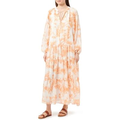 IKITA Dames maxi-jurk 19323135-IK01, oranje, S, maxi-jurk, S IKITA Dames maxi-jurk 19323135-IK01, oranje, S, maxi-jurk, S