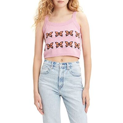 Levi's Roze Cropped Top - Zomer Streetwear Levi's Roze Cropped Top - Zomer Streetwear