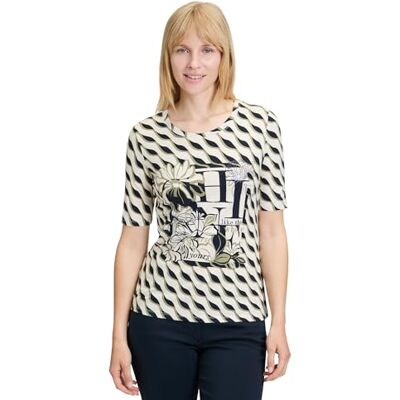 Betty Barclay T-shirt voor dames, beige/donkerblauw, 40 Betty Barclay T-shirt voor dames, beige/donkerblauw, 40
