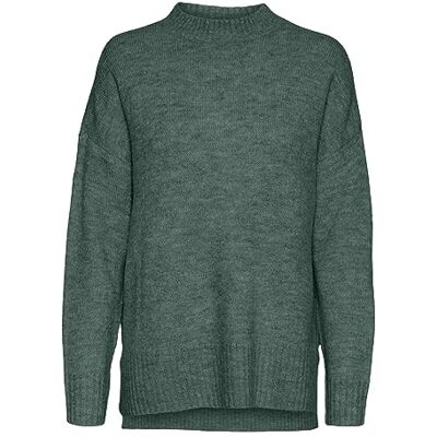 VERO MODA Bestseller A/S Dames VMLEFILE Oversize Boxy Blouse GA NOOS trui, Dark Forest/Detail:W. Melange, S, Dark Forest/Detail:w. Melange, S VERO MODA Bestseller A/S Dames VMLEFILE Oversize Boxy Blouse GA NOOS trui, Dark Forest/Detail:W. Melange, S, Dark Forest/Detail:w. Melange, S
