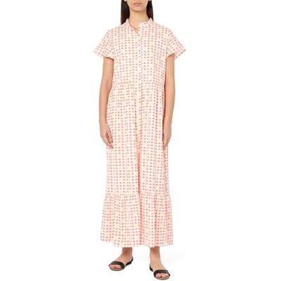 SIDONA Dames maxi-jurk met allover-print 19323122-SI01, oranje, S, Maxi-jurk met allover-print, S SIDONA Dames maxi-jurk met allover-print 19323122-SI01, oranje, S, Maxi-jurk met allover-print, S