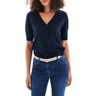 Caroll Vest met 3/4 mouwen, Sky-kapitein, S Caroll Vest met 3/4 mouwen, Sky-kapitein, S