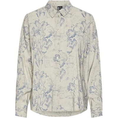 PIECES Pcnier Ls Fold Up Shirt Bc dames blouse met lange mouwen PIECES Pcnier Ls Fold Up Shirt Bc dames blouse met lange mouwen