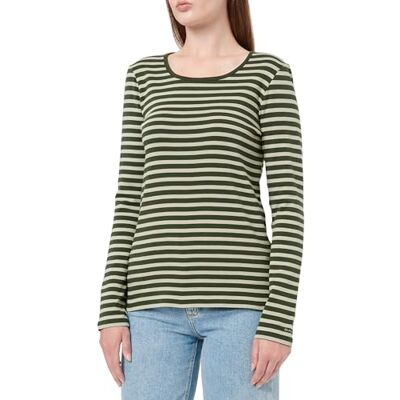 GANT Slim Striped Ribbed Ls T-shirt dames T-Shirt GANT Slim Striped Ribbed Ls T-shirt dames T-Shirt